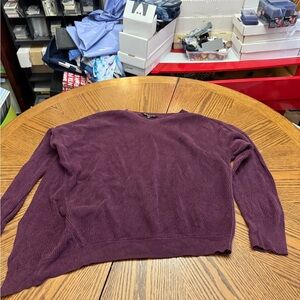 Athleta Rich Purple Crew Neck Sweater